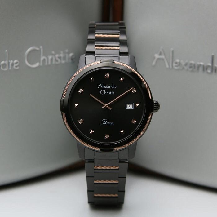 Gambar [ ORIGINAL ] Jam Tangan Wanita / Cewek Alexandre Christie 2846 - FULL BLACK dari TOKOJAMKU_NEW undefined Tokopedia