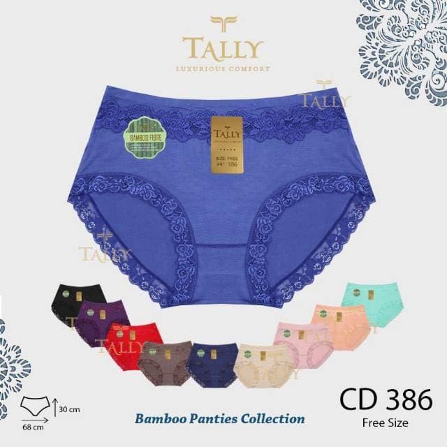 Gambar CD TALLY 386 CELANA DALAM KATUN BAMBOO RENDA WANITA DEWASA 3L - 5L Jum dari Padma Store Bandung undefined Tokopedia