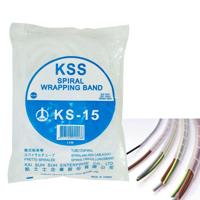 Gambar KS-15 - KABEL SPIRAL / SPIRAL WRAPPING BAND KSS ORIGINAL - Putih dari Kencana Electrical undefined Tokopedia