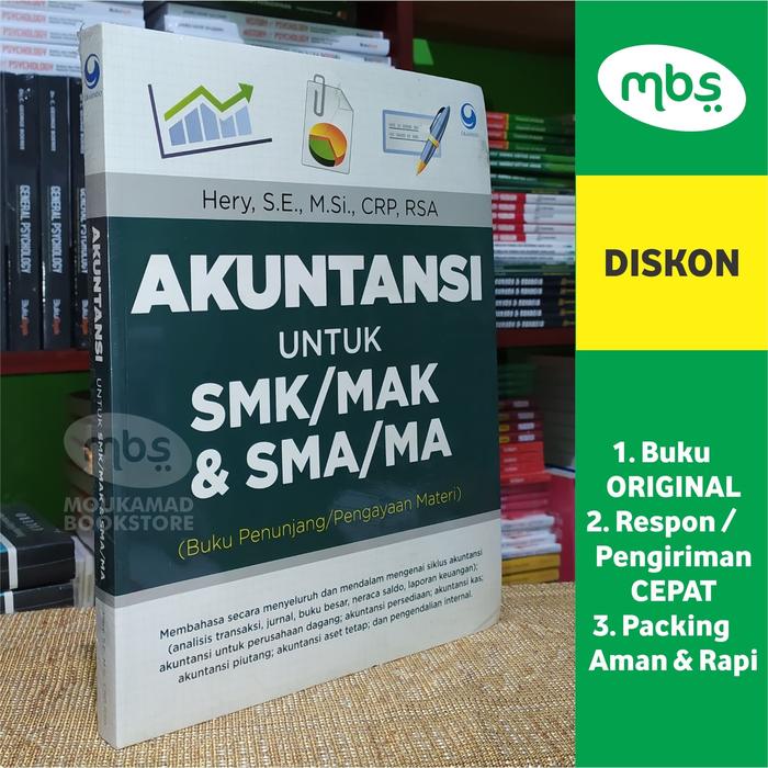 Jual Buku Akuntansi Untuk Smk Mak Sma Ma Hery S E M Si Crp Rsa Kota Yogyakarta Moukamad Bookstore Tokopedia