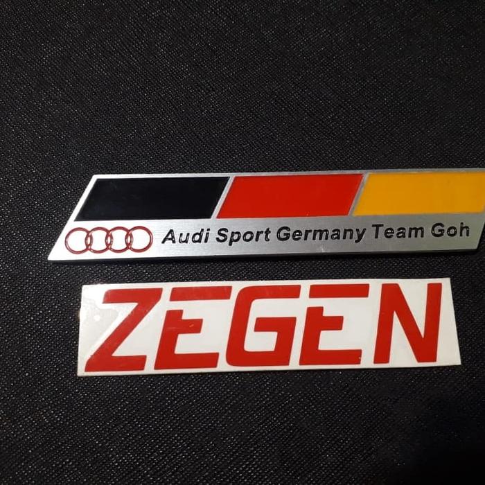 Gambar emblem plat audi sport germany team dari zegenautomotive undefined Tokopedia