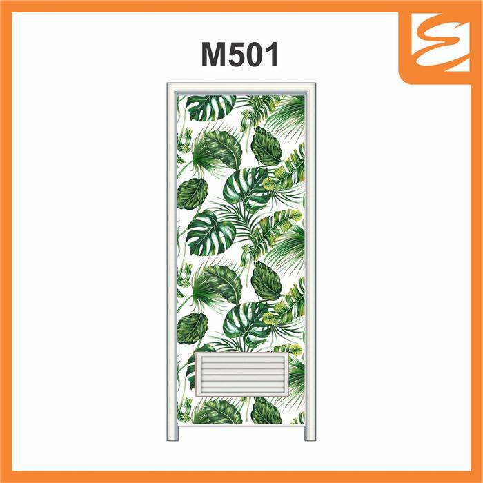 Gambar Stiker pintu kamar mandi A (62x190cm) - monstera (Sticker pintu kamar - M501 dari Elni Printing undefined Tokopedia