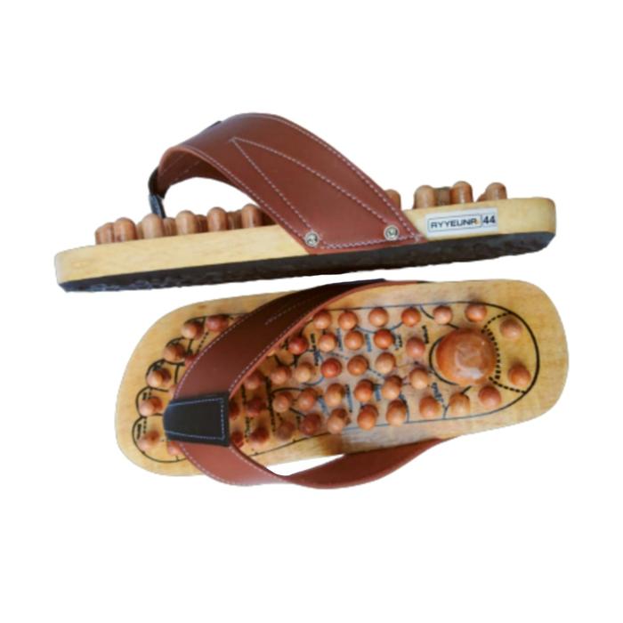 Gambar Sandal Jepit Kayu Refleksi Rematik Akupuntur Kesehatan AYYEUNA - 38 dari Empat.8 Shop undefined Tokopedia