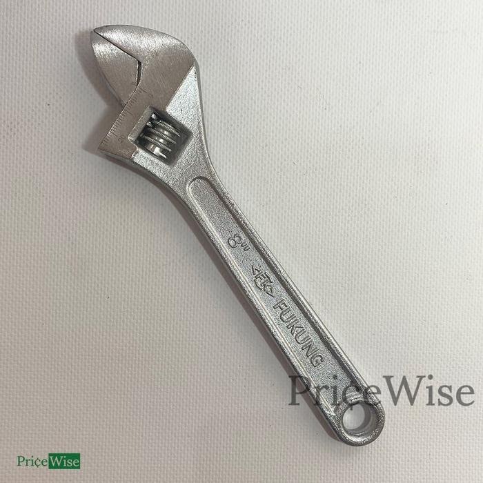 Gambar Kunci Inggris Chrome 8 inch 200 mm / Adjustable Wrench 8" Fukung Asli dari PriceWise.diy undefined Tokopedia