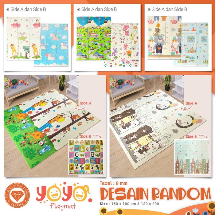 Gambar [CSG.ID] Karpet YOYO Playmat Anak (SALE - RANDOM) - 150X200 RANDOM dari Carpet Shop Indonesia undefined Tokopedia
