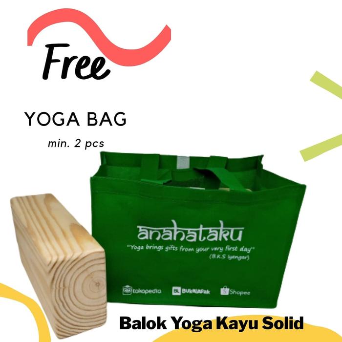 Gambar Balok yoga TANPA SAMBUNGAN / KAYU UTUH dari anahataku undefined Tokopedia
