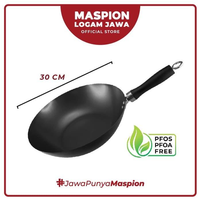 Gambar Maspion Wajan Basic Classic Wok 30 Cm - Wajan Antilengket dari Maspion Logam Jawa undefined Tokopedia