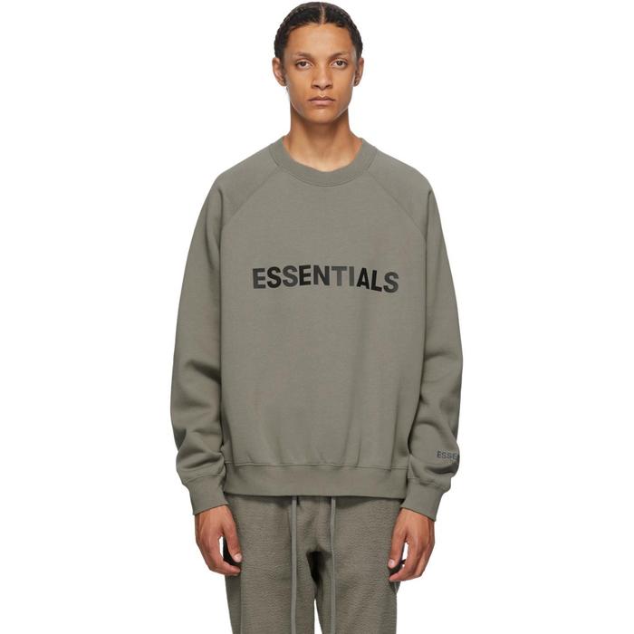 Gambar Fear Of God Essentials SS20 Crewneck Logo Charcoal 100% Original - S dari True OG Kicks undefined Tokopedia