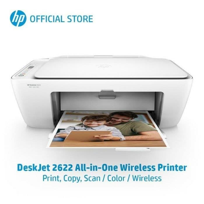 Gambar HP DeskJet 2622 All In One Printer Wi-Fi (Print, Scan, Copy) dari MAJUCARTRIDGE undefined Tokopedia