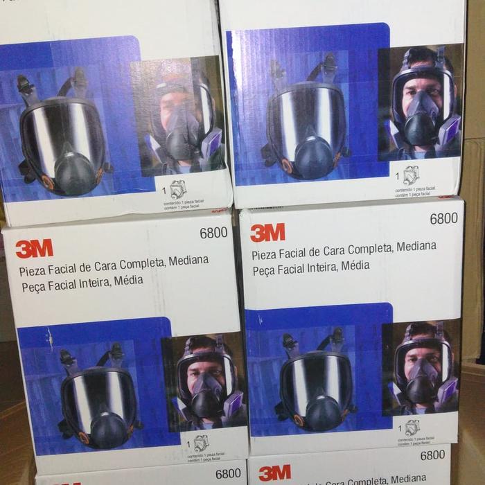 Gambar masker 3m 6800 full face respirator original UK.M +catridge p100 7093 dari warno safety mandiri undefined Tokopedia