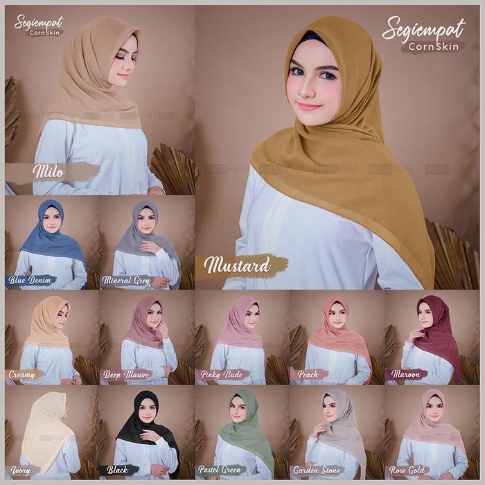 Gambar Segiempat Cornskin 110 x 110 - Random dari VazyaHijab undefined Tokopedia