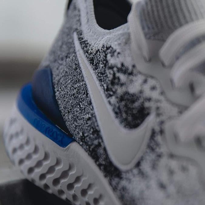 Sneaker Nike Epic React Flyknit Grey Blue Jual Sepatu Nike Pria