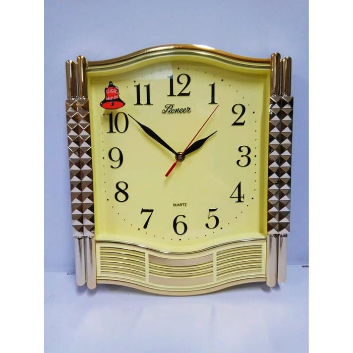 Gambar Jam Dinding Pioneer Kotak Melody Klasik Bunyi Musik Setiap Jam Gold - LURUS dari CITRA SENEN undefined Tokopedia