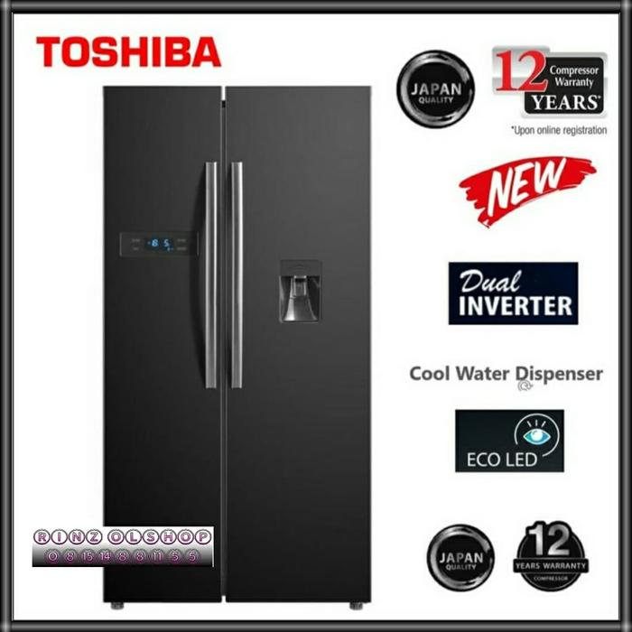 Jual Kulkas Toshiba Gr Rs682we Pmf Side By Side Dual Inverter Dispenser Jakarta Pusat Rinz Olshop Tokopedia