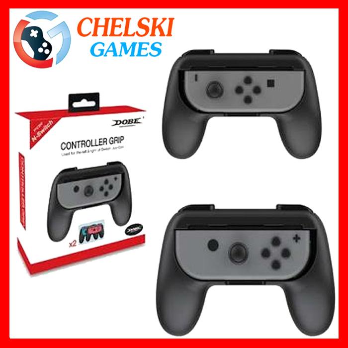 Gambar Dobe controller Grip N.Switch - DOUBLE BLACK dari CHELSKI GAMES undefined Tokopedia