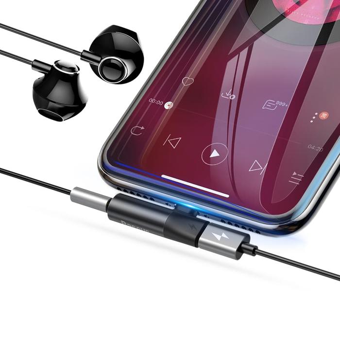 Jual Audio Converter Lightning AUX Splitter Charging