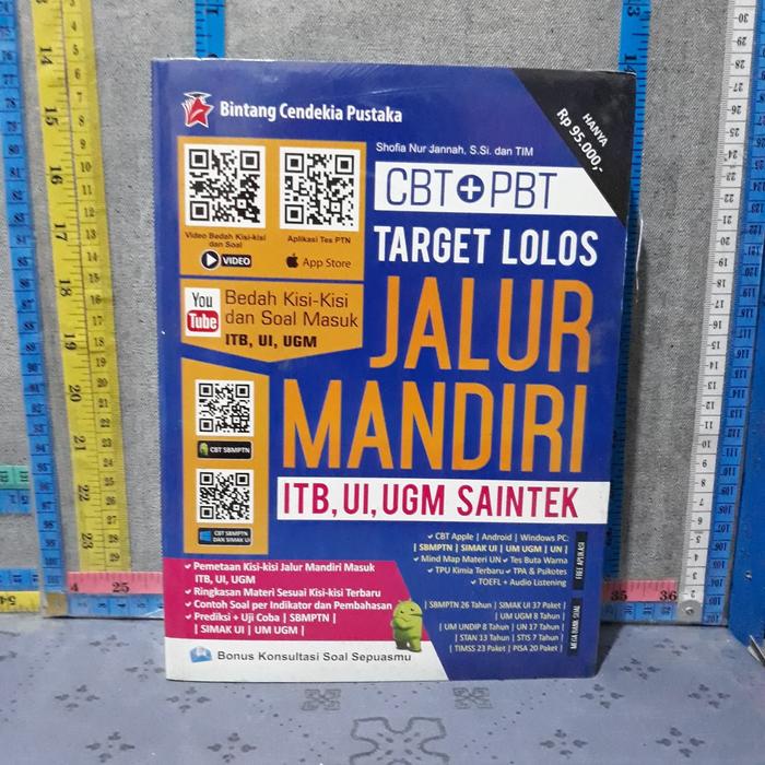 Jual Buku Target Lolos Jalur Mandiri Itb Ui Ugm Saintek Jakarta Selatan Toko Buku Aladin Tokopedia