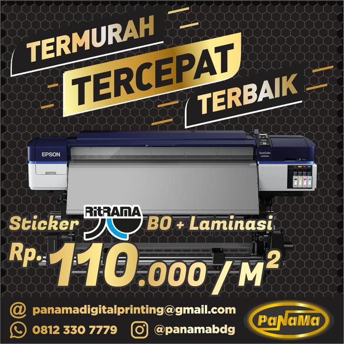 Gambar Digital Printing Sticker Ritrama BO, Print Stiker Block Out Meteran - Pakai Laminasi dari Panama Digital Printing undefined Tokopedia