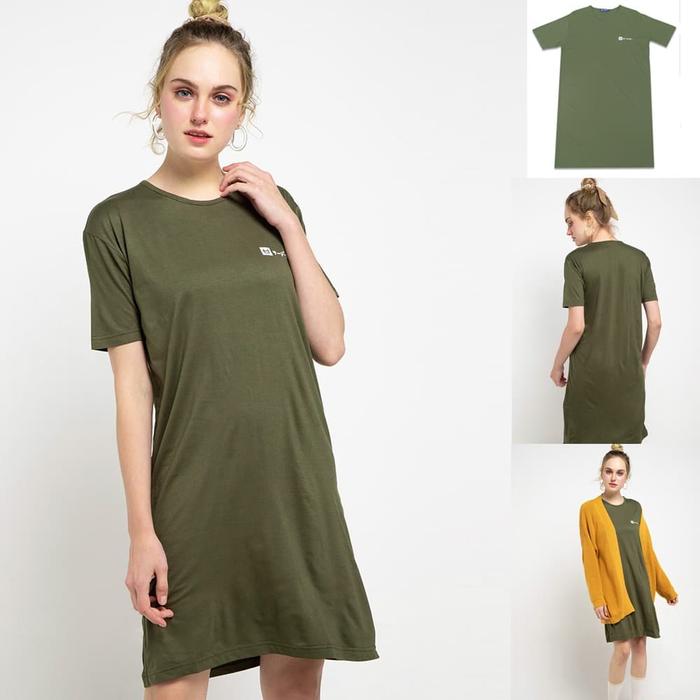 Gambar LTB72 ld qlogo katakana ga Dress Hijau army - XL dari THIRD DAY undefined Tokopedia
