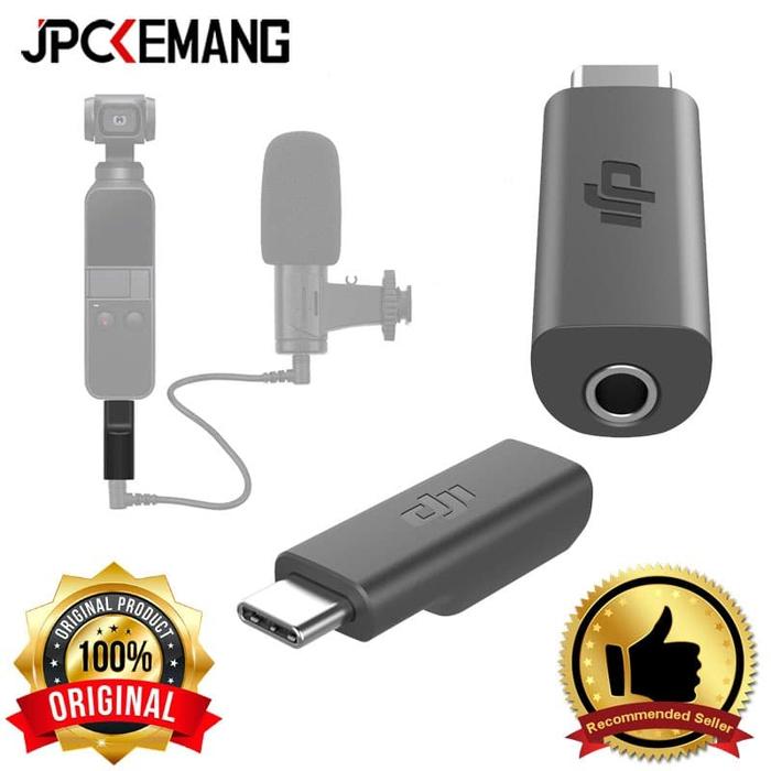 Gambar Mic Adapter DJI Osmo Pocket 3.5mm Microphone Adapter USB C ORIGINAL dari JPC Kemang undefined Tokopedia