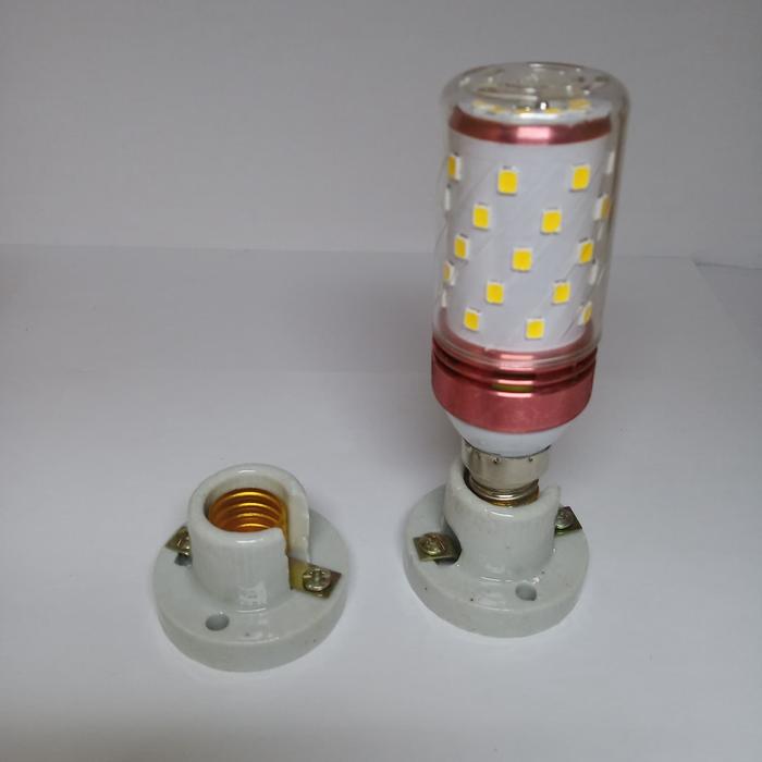 Gambar Fitting Keramik Lampu E12/ E14 - E14 dari INFOISA undefined Tokopedia