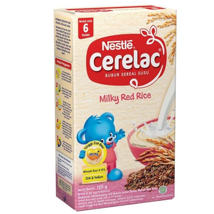 Gambar NESTLE CERELAC MILKY RED RICE 120gr dari HW Swalayan undefined Tokopedia