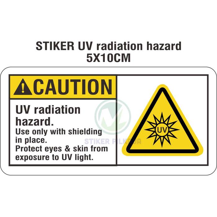 Gambar STIKER UV RADIATION HAZARD 5X10CM - L dari StikerPilkada2000 undefined Tokopedia