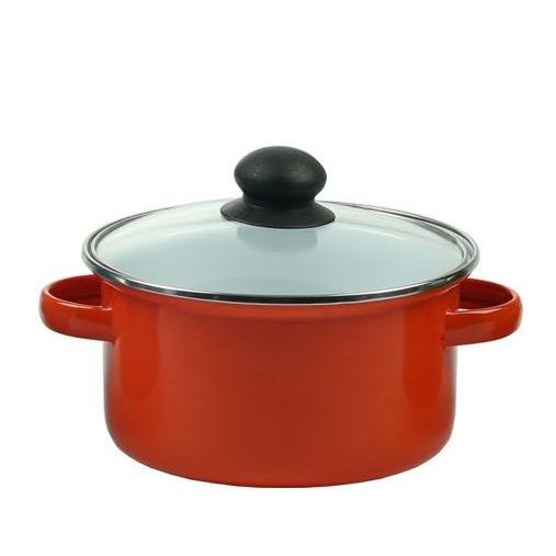 Gambar Panci Dutch Oven 20 cm Tutup Kaca Home Line - Orange dari Homeline Shop_NEW undefined Tokopedia
