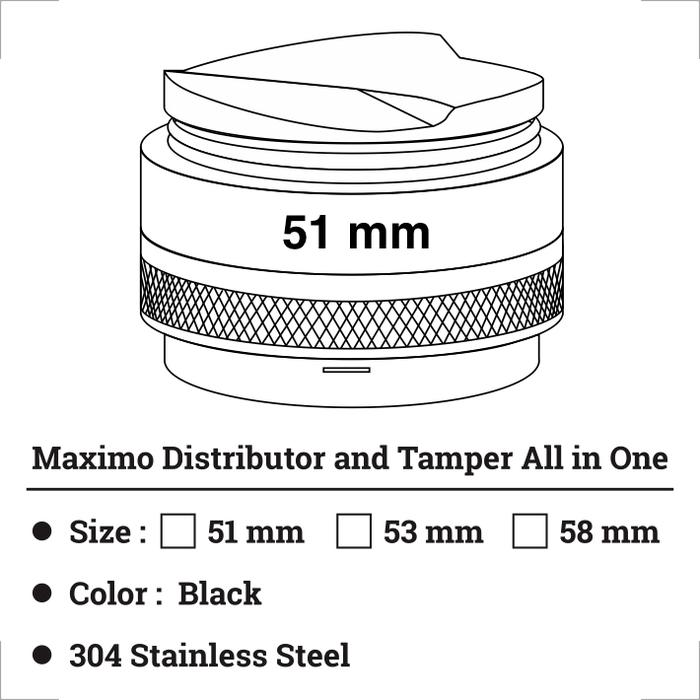 Gambar Maximo Espresso Coffee Machine Distributor and Tamper All in One - S dari Mokhabika undefined Tokopedia