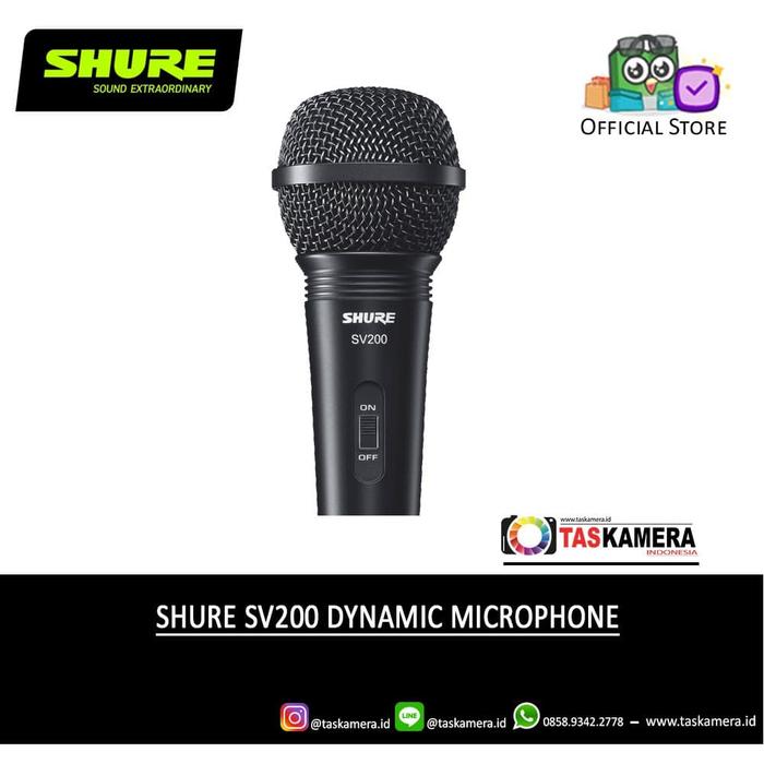 Gambar SHURE SV200 Vocal Microphone - Mic SHURE dari TasKamera-ID undefined Tokopedia