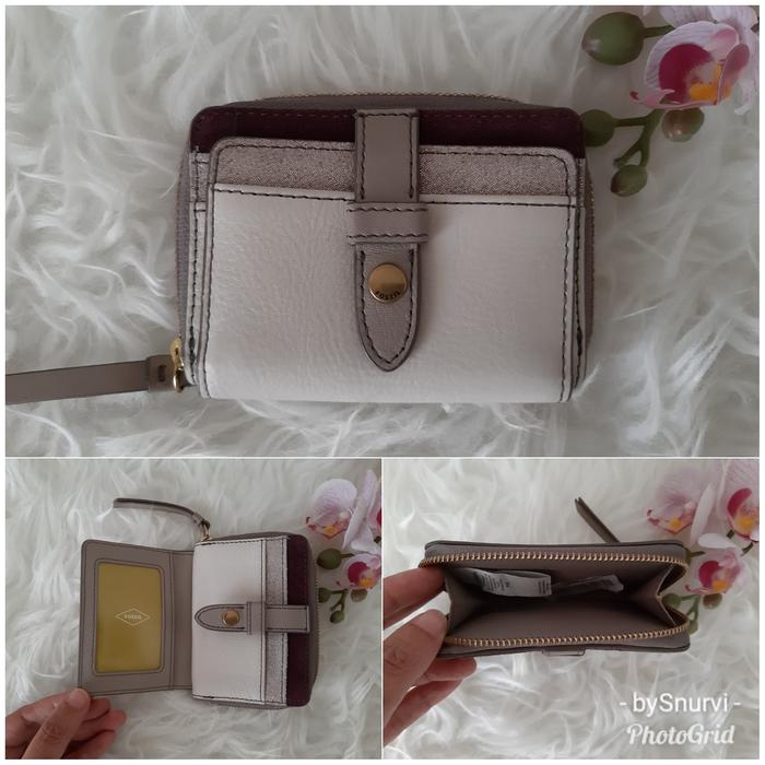 Gambar Fossil Fiona Zip Coin with Card Slot - Champagne dari bySnurvi undefined Tokopedia