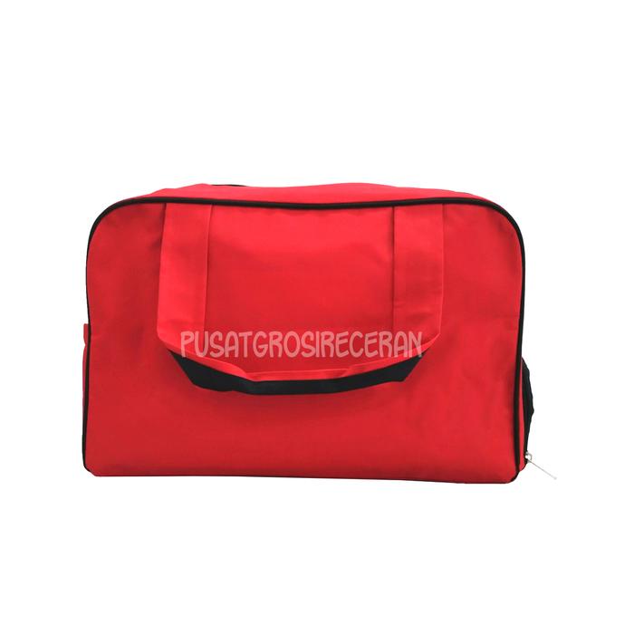 Gambar Sport Bag (Gym Bag) High Quality (10 pilihan warna) - MERAH HITAM dari Pusat Grosir Eceran undefined Tokopedia