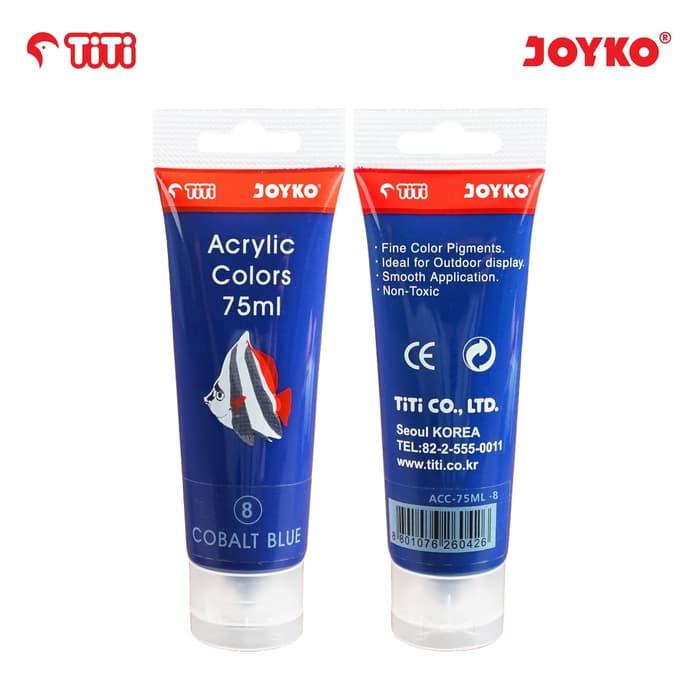 Gambar Titi Acrylic Color / Cat Akrilik merk Titi 75 ML - JOYKO - Biru dari Copy & Go undefined Tokopedia