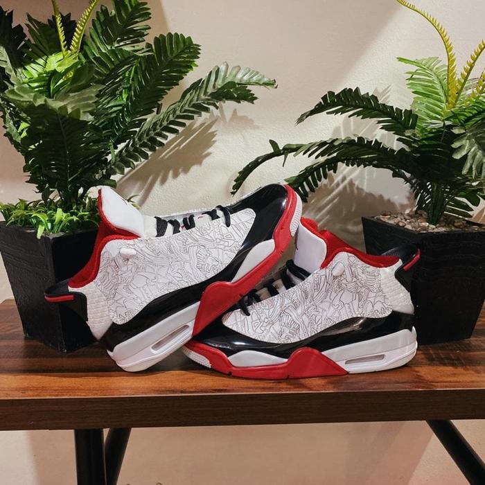 Jual NIKE AIR JORDAN 3 RETRO WHITE RED 