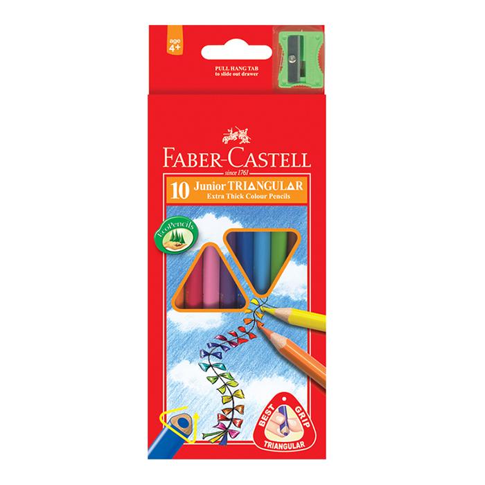 Gambar Pensil Warna Faber Castell Junior Triangular 10 & 20 Pcs - 10 Pcs dari Pepepipi undefined Tokopedia