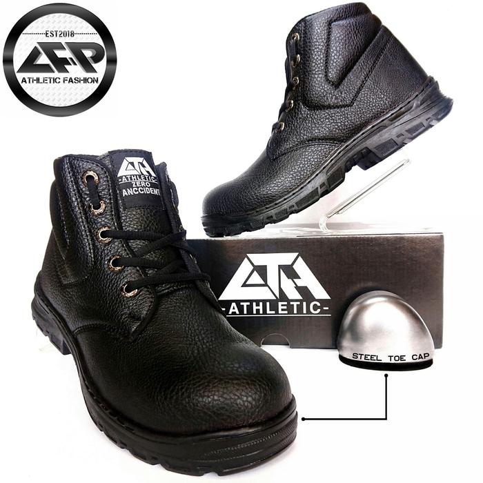 Gambar Sepatu Safety Boots ATH - Sepatu Kerja Industry - SafetyBoots Premium - Hitam, 39 dari Athletic Safety Shoes undefined Tokopedia