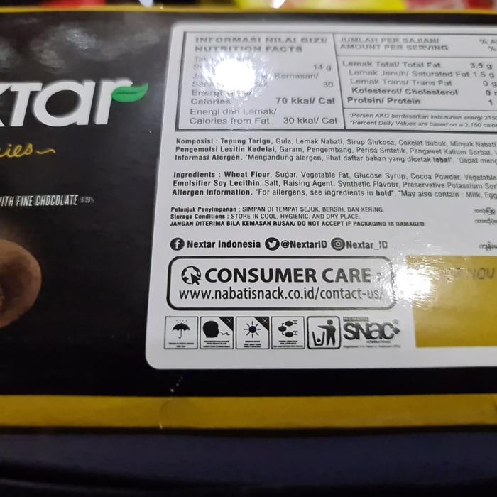 Gambar Nabati Nextar 1 Box isi 10Pcs @42gr - Coklat dari Aikostore11 undefined Tokopedia