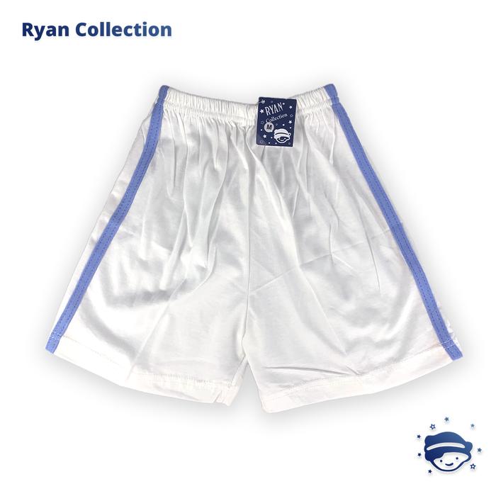 Gambar Celana Pendek Toddler Ryan Putih Garis - XL dari Ryan Collection_NEW undefined Tokopedia