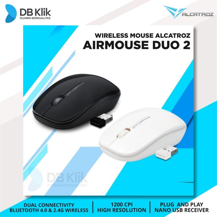 Mouse Alcatroz Airmouse DUO 2 Wireless & Bluetooth