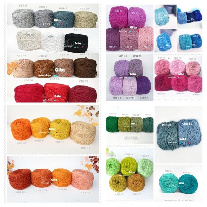 Gambar Benang Rajut Katun Bali Big Ply dari hopecraft undefined Tokopedia