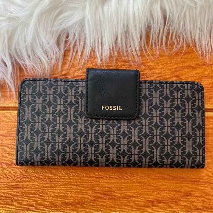 Jual Fossil Madison Clutch Black Brown Kota Bandung
