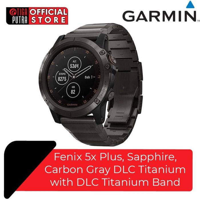 Fenix 5x plus sapphire cheap carbon gray dlc titanium band