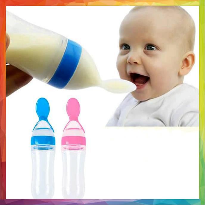 Gambar Sendok Makan Bayi / Botol Sendok / Botol Silicone Baby Feeding Bottle dari Rajawali olshop_NEW undefined Tokopedia