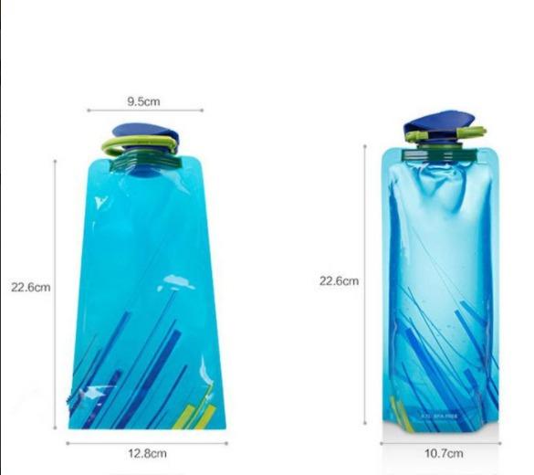 Gambar Botol Minum Lipat 700ml Portabel Mudah Dibawa dan disi ulang dari Gudangs Port Store undefined Tokopedia