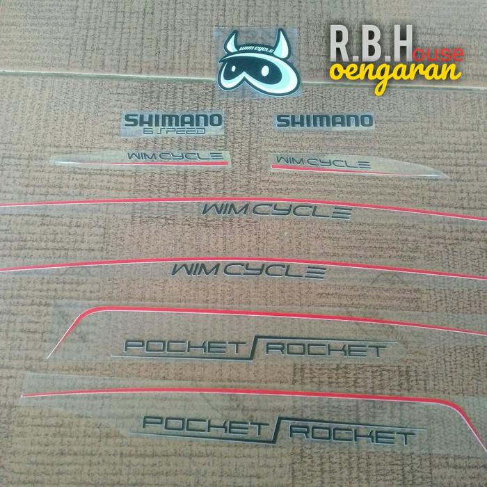 Gambar Decal sepeda lipat pocket rocket 16 20 - Hitam dari RBHouse Oengaran undefined Tokopedia