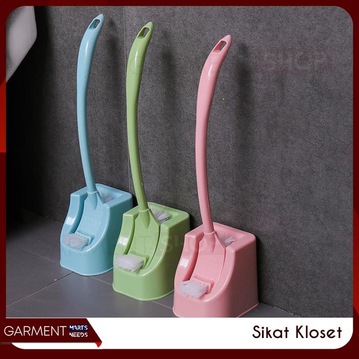 Gambar Sikat Kloset WC Lantai 2 Sisi Kamar Mandi Serbaguna Free Tatakan - Random, Tanpa Bubble dari GarmentMarts undefined Tokopedia