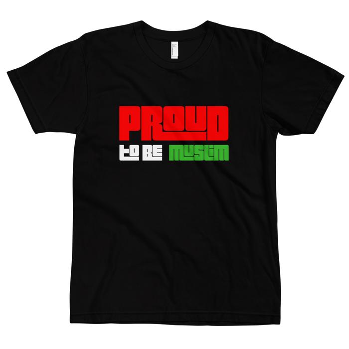 Gambar Kaos Distro Premium Lengan Pendek Proud To Be Muslim T-Shirt - Hitam, M dari Eternal Cover undefined Tokopedia