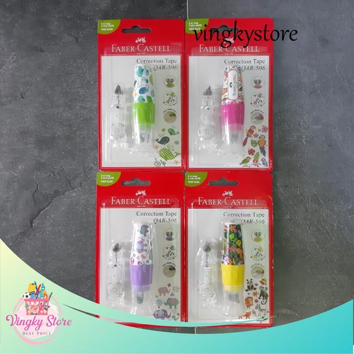Gambar Correction Tape / Tip-Ex Kertas Fancy QAR-506 Faber Castell - Ungu dari Vingky Store undefined Tokopedia