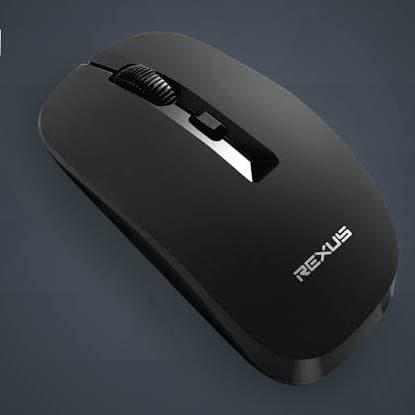 Gambar REXUS MOUSE WIRELESS Q20 SILENT CLICK - Hitam dari Station Mart_NEW undefined Tokopedia