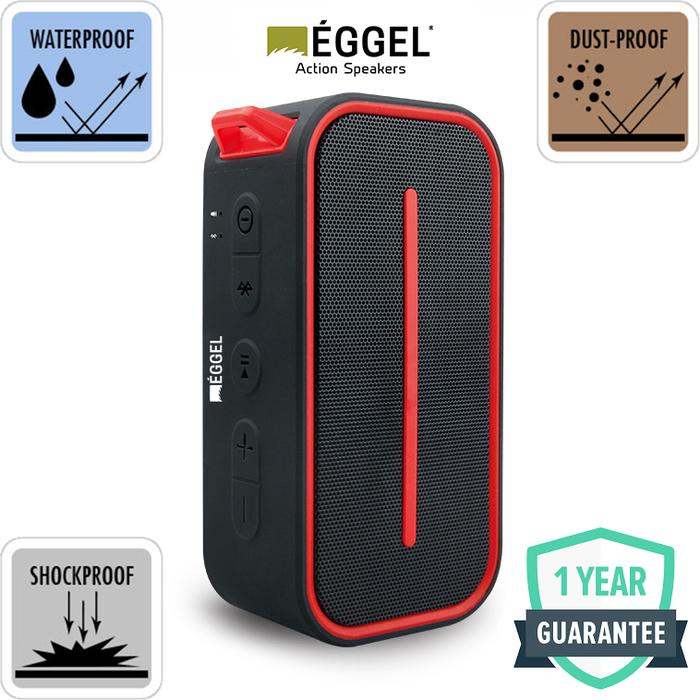 Gambar Eggel Active Waterproof Portable Bluetooth Speaker - Red dari EGGEL Audio undefined Tokopedia